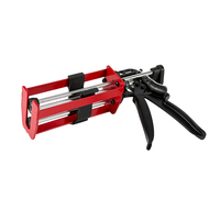 Pistol Lem Perekat Dua Komponen 200ml High Thrust Dual Cartridge Rasio 2:1 Dispenser Epoxy untuk Perekat Panel Bodi Mobil