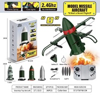 Drone professionnel AiJH sans balais avec pulvérisation de flamme, gyroscope 6 axes avancé, décollage à une touche, fusée RC