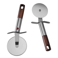 Couteau à pizza pliable jetable en acier inoxydable pour cuisine, roulette à pâtisserie, couteau à gâteau