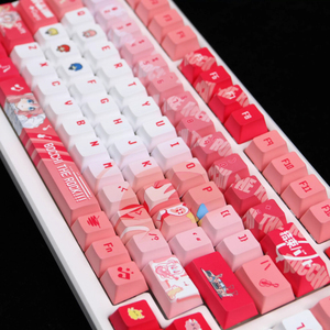 Teclas Bocchi The Rock de 120 teclas, perfil Cherry, Pbt, accesorios para teclado mecánico de Anime, tapas personalizables DIY - Product Image 1