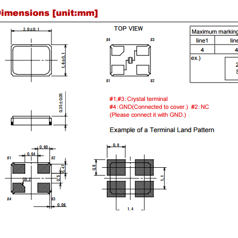 38.4MHZ Passive Chip Crystal Oscillator - Standard Quality