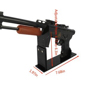 Factory Wholesale Acrylic <strong>Display</strong> Stand General <strong>Gun</strong> Holder 5 Gears Adjustable Clear Acrylic Short <strong>Gun</strong> Model Showing Rack - Product Image 2