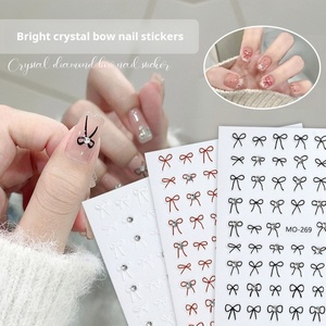 Patch 3D de mode pour nail art, autocollant papillon en cristal diamanté spécial, image stéréo préférée des boutiques - Product Image 2