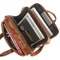 Porte-documents en cuir imperméable pour homme d'affaires, sacoche d'ordinateur en cuir véritable, sac à main pour ordinateur portable, cadeau pour homme