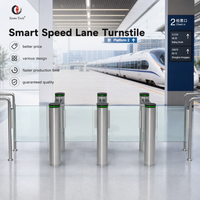 Tourniquet intelligent durable à vitesse variable, certifié CE RoHS, anti-pincement, en acier inoxydable 304, bidirectionnel, personnalisable avec logo pour aéroports et écoles