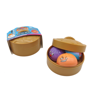 ของเล่นบีบกวนรูปซาลาเปาน่ารัก ของเล่นบีบคลายเครียดพลาสติก บีบแล้วคืนรูปช้า กล่องสุ่มสีลึกลับสำหรับเด็ก - Product Image 4