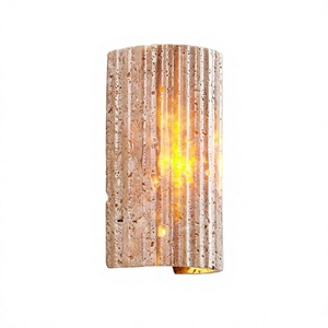 Applique murale LED jaune style Wabi Sabi japonais, effet pierre de grotte jaune, pour chambre, chevet, mur de fond et passage - Product Image 6