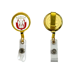 Nome OEM allegare modello di falco UAE personalizzato ID riavvolgitore bordo metallico in gomma morbida stampa UV Expo personale aziendale passa le credenziali - Product Image 2