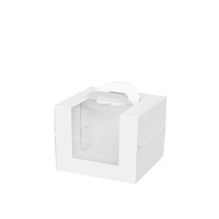 Boîte à Gâteau Carrée de Haute Qualité avec Fenêtre Transparente pour Emballage de Gâteau d'Anniversaire