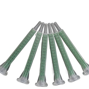 Đánh bóng 50ml màu xanh lá cây yếu tố tĩnh trộn vòi phun OEM tùy chỉnh kết dính Mixer vòi phun POM + PP vuông bước Mẹo vít - Product Image 1