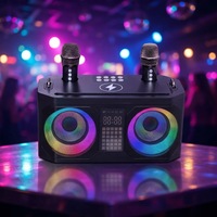 Speaker Bluetooth dengan Mikrofon Speaker Nirkabel Portabel Speaker Karaoke untuk Rumah/Pesta/Di Luar Ruangan WJ-A920