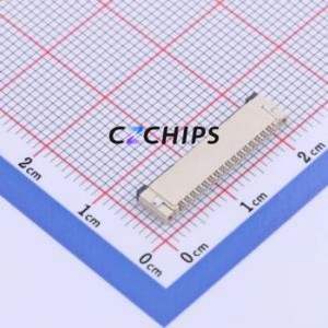 FC10-S16FCT-00 FFC/FPC Connector SMD,P=1mm,Horizontal Mount Connector Flip Cover Type Bottom Contact 16P 1mm - Product Image 2