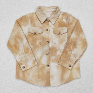 Nouvelle chemise en flanelle à carreaux au curcuma pour enfants, chemise pour garçon et fille - Product Image 3