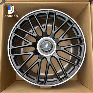 Ruedas forjadas DJJ, ruedas de aleación de malla negra personalizadas de 19 pulgadas 5X112 para <span class=keywords><strong>Mercedes</strong></span>-Benz W204 W205 C260 <span class=keywords><strong>AMG</strong></span> C63 C43 C300 - Product Image 3