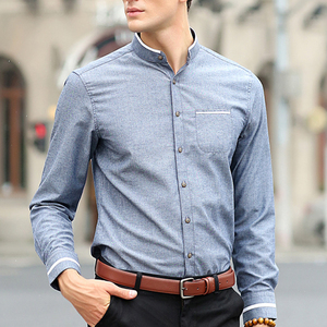 Camisa informal de algodón blanco de manga larga con botones, camisa de vestir formal de alta calidad, camisas ajustadas para hombre/ - Product Image 2