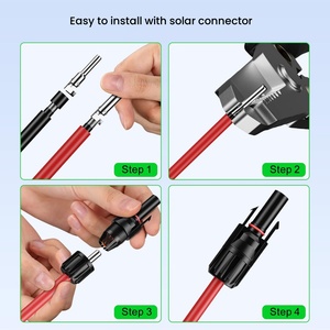 Cable de Extensión Solar de Cobre Estañado con Aislamiento XLPO para Estación de Energía, Turbina Eólica, Generador de 1-100kw, Clasificación IP66, 1.5KV DC - Product Image 5