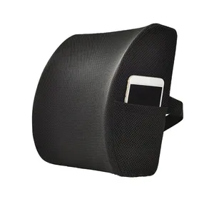 Car Lumbar Support Cushion Memory Foam Waist Pillow Auto Seat Back Cushion for Car Chair Home Office Short Drivers