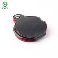 Loupe de poche portable mini 50 mm noire 5x pliable pour bijoux, verre de lecture à main, lentilles grossissantes