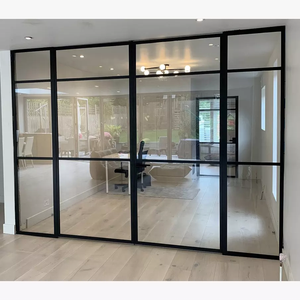 <span class=keywords><strong>Porte</strong></span> patio en acier forgé à la française avec cadre en fer noir mat <span class=keywords><strong>sans</strong></span> <span class=keywords><strong>seuil</strong></span> Vente en gros - Product Image 2