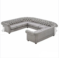 Canapé sectionnel moderne en velours pour la maison, le salon, les boîtes de nuit ou les restaurants, canapé en tissu de haute qualité