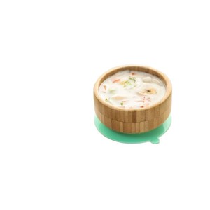 Bol à nourriture pour bébé transfrontalier, bol d'alimentation anti-brûlure pour bébé avec ventouse, vaisselle pour enfants, bol japonais en bambou et en bois - Product Image 5