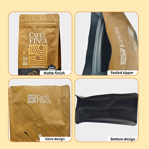 Paquete de Granos de Café Premium, Bolsa con Cierre Hermético a Prueba de Humedad, Bolsa de Café de 1 kg con Fondo Plano, Válvula y Cierre Reutilizable - Product Image 6
