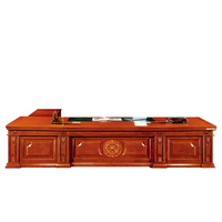 Ensemble de bureau de direction vintage en acajou mobilier de bureau de luxe gestionnaire table bureau PDG patron bureau et chaise de direction
