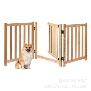 Barrière pour chien autoportante en bois, grande clôture pour animaux de compagnie, enclos domestique, facile à assembler, barrières pour animaux de compagnie rectangulaires en bois massif - Product Image 1