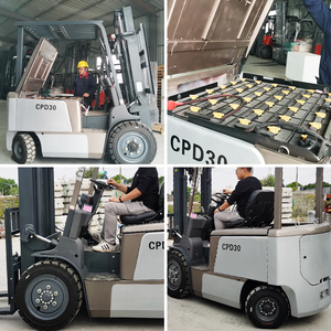 Mini carretilla elevadora eléctrica compacta con certificación CE, 2 toneladas, 2,5 toneladas, batería agrícola, palé de 4 ruedas para almacén, taller, nueva condición - Product Image 2