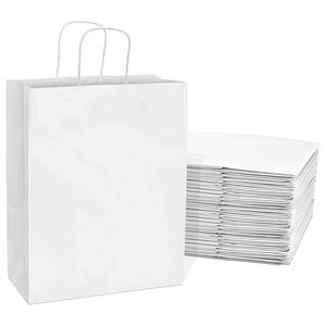 Bolsas de Embalaje con Asas, Bolsas de Regalo Medianas de Papel Kraft al por Mayor para Boutiques, Pequeños Negocios y Tiendas Minoristas - Product Image 1