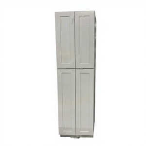 American Local Warehouse RTA Ready Made Solid Wood Modular Kitchen <strong>Cabinet</strong> <strong>Grey</strong> Shaker Painting US Kitchen Pantry <strong>Cabinet</strong> - Product Image 1