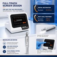 Moteur électrique dentaire et moteur endodontique RUWA Super Micro S Pro avec pièce à main LED et écran tactile complet