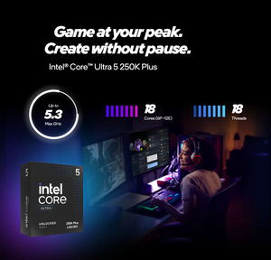 Processeur Core Ultra 5 250K Plus 18 cœurs LGA 1851 (6 cœurs P + 12 cœurs E) 18 threads jusqu'à 5,3 GHz Boîtier CPU de bureau Core Ultra 5 - Product Image 2