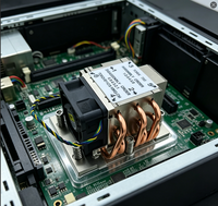 Refroidisseur de processeur de serveur 2U 380W à TDP élevé avec 4 caloducs en cuivre, dissipateur actif avec ventilateur PWM pour Intel LGA4189 / LGA4677 et AMD SP5