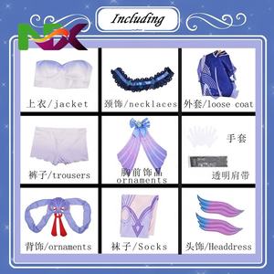 Vente en gros de la robe de fête d'Halloween Sangonomiya <span class=keywords><strong>Kokomi</strong></span> Genshined <span class=keywords><strong>Impact</strong></span> Kuwaii Lolita pour filles, costume de cosplay d'anime - Product Image 6