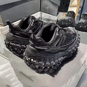 High Quality Unisex Retro Style Lightweight Genuine Leather Running Shoes Breathable Casual Chunky Sneaker Autumn Summer Fashion - Product Image 4