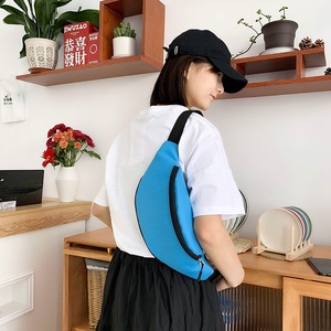 Sac <span class=keywords><strong>banane</strong></span> sport en forme de <span class=keywords><strong>banane</strong></span> avec poches zippées avant et arrière, sangle réglable, sac de poitrine bandoulière pour la course et les voyages - Product Image 4