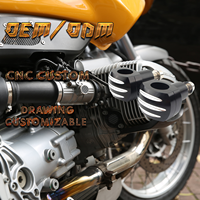Peninggi setang sepeda motor, alumunium Universal peninggi setang CNC klem dapat disesuaikan gambar pabrik