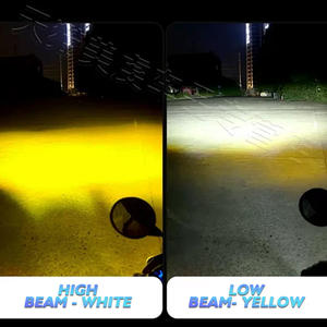 ไฟสปอร์ตไลท์รูปหกเหลี่ยมสำหรับมอเตอร์ไซค์ ไฟตัดหมอก RGB กันน้ำ ไฟ LED รุ่น MO-237 สำหรับรถยนต์และรถบรรทุก ขายดี - Product Image 4