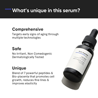 OEM Private Label Multi Peptides 10% Sérum de nuit pour le visage Essence anti-âge avec collagène Stimulant la peau Sérum visage