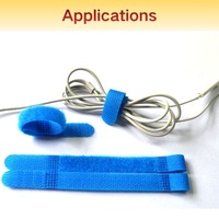 Promotion : Bande de fixation en nylon double face en forme de P, écologique, auto-agrippante pour la gestion des câbles médicaux et électroniques