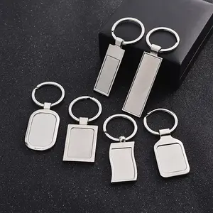 זול Custom מפתח שרשרות מתכת ריק קידום מכירות מתנות Keychain לגבר ילד חברים מתנות