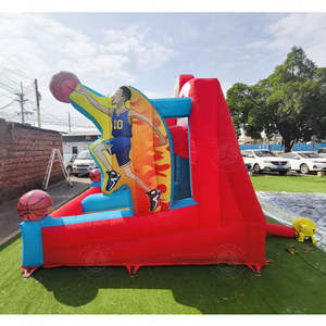 Juego <span class=keywords><strong>de</strong></span> Baloncesto Inflable Comercial para Interiores con Aro <span class=keywords><strong>de</strong></span> Doble <span class=keywords><strong>Tiro</strong></span> para Parques <span class=keywords><strong>de</strong></span> Aventura y Jardines <span class=keywords><strong>de</strong></span> Infancia - Product Image 3