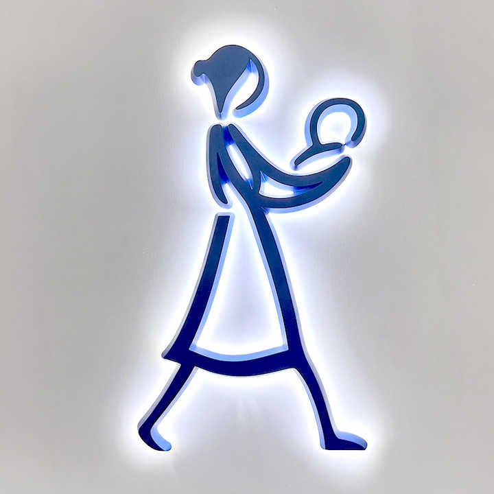 Light-up Mini LED Letters Sign Waterproof Acrylic PC Board Sign LED ...