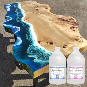 Epoxy Resin 1 Gallon Kit | Easy to Use, Crystal Clear, Super Glossy, Durable, UV Resistant | For Arts & Crafts Jewelry Tabletop