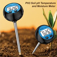 Testeur de Sol Numérique 3 en 1 pour pH Humidité Température Jardin Pelouse Pot de Fleurs Testeur de Sol