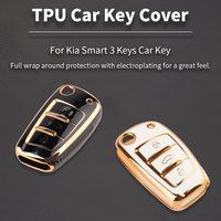 Couverture de clé de voiture TPU Smart 3 boutons de protection d'approvisionnement d'usine avec logo personnalisé
