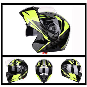 フリップアップモーターサイクルヘルメットバイクモジュラーデュアルレンズモトクロスモトヘルメットクラッシュフルフェイスヘルメットカスコモトカスク - Product Image 3