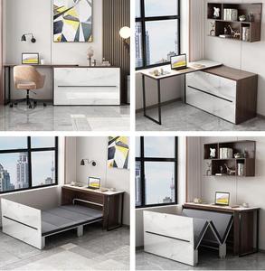 <span class=keywords><strong>Lit</strong></span> <span class=keywords><strong>pliant</strong></span> avec bureau <span class=keywords><strong>d</strong></span>'ordinateur, cadre en métal simple, vente chaude - Product Image 2