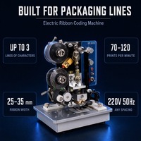 Machine de codage de date semi-automatique à ruban HP-241B, imprimante électrique pour emballage alimentaire